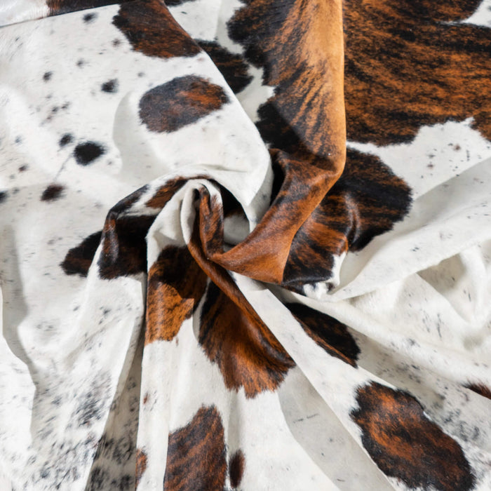 Tricolor Cowhide Rug Size 8'1" L x 6'8" W 2946