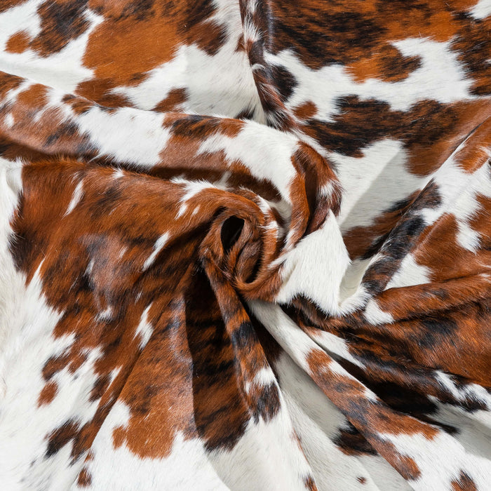 Tricolor Cowhide Rug Size 7'7" L x 6'9" W 2948