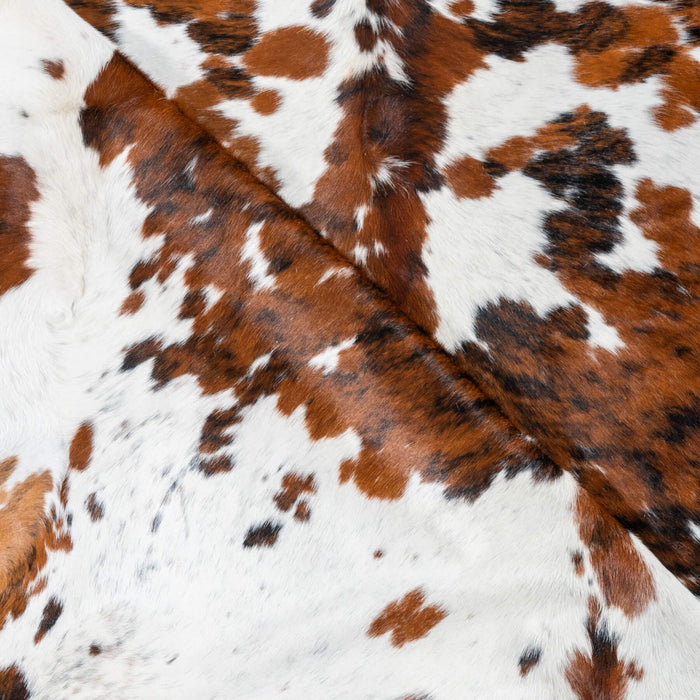Tricolor Cowhide Rug Size 7'7" L x 6'9" W 2948