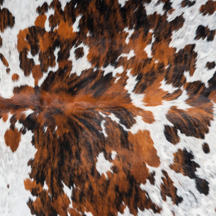 Tricolor Cowhide Rug Size 7'7" L x 6'9" W 2982