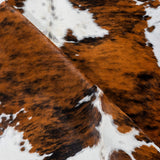 Tricolor Cowhide Rug Size 7'0" L x 6'4" W 2989