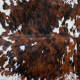 Tricolor Cowhide Rug Size 7'6" L x 6'3" W 2997