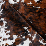Tricolor Cowhide Rug Size 7'6" L x 6'3" W 2997