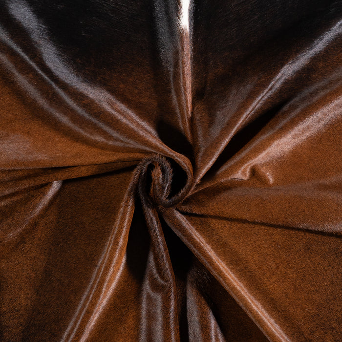 Brazilian Mahogany Cowhide Rug Size 7'1" L x 7'1" W 6130