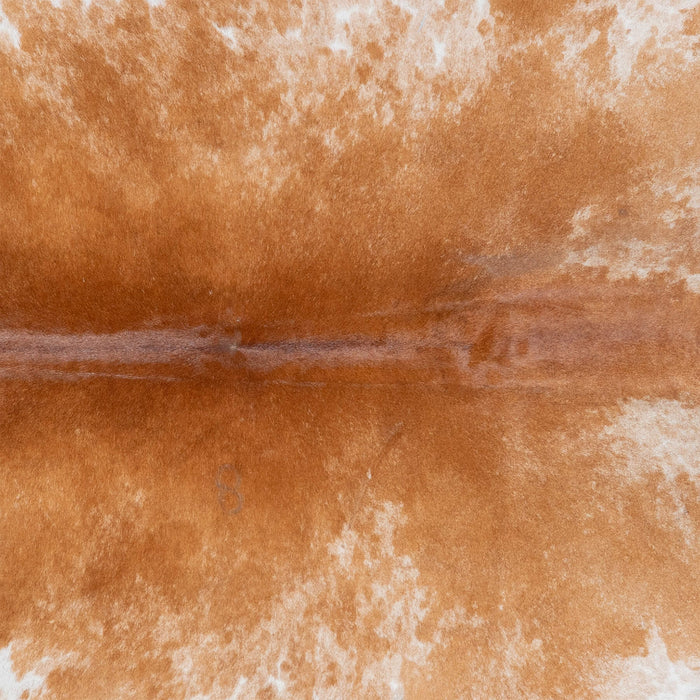 Brazilian Palomino and White Cowhide Rug Size 7'7" L x 6'10" W 3004