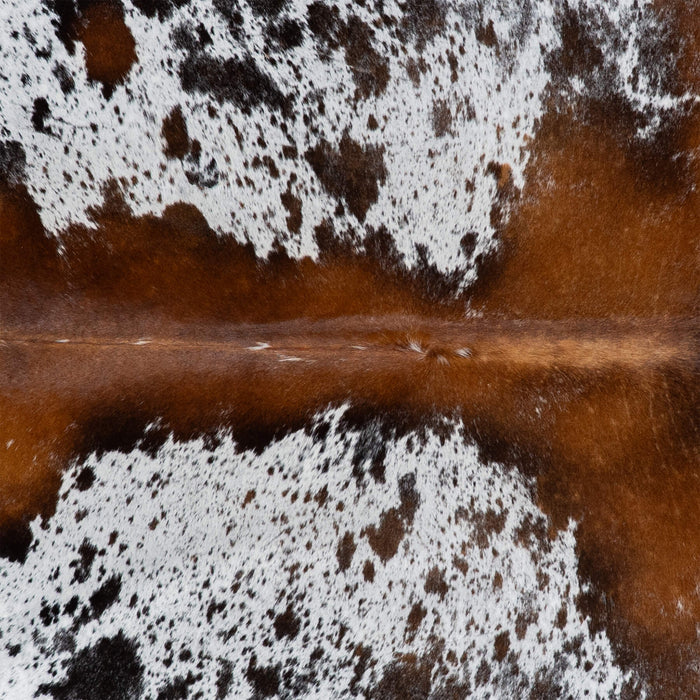 Brazilian Brown Salt and Pepper Cowhide Rug Size 7'11" L x 7'0" W 3024