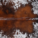 Brazilian Brown Salt and Pepper Cowhide Rug Size 8'1" L x 6'8" W 3026