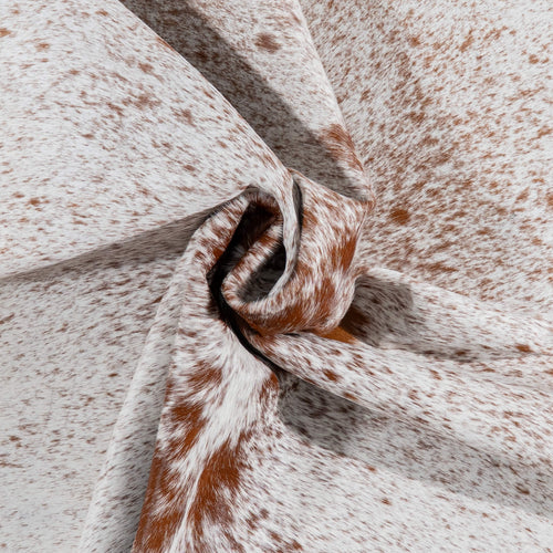 Brazilian Brown Salt and Pepper Cowhide Rug Size 6'11" L x 6'8" W 3042