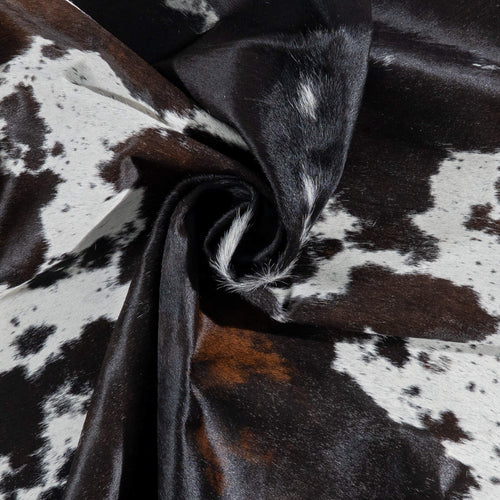 Brazilian Brown Salt and Pepper Cowhide Rug Size 7'7" L x 6'2" W 3044