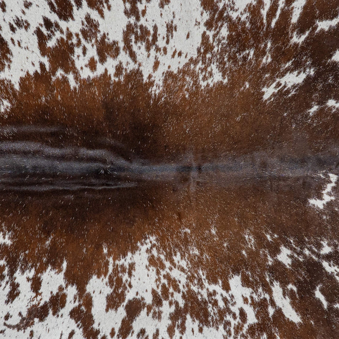 Brazilian Brown Salt and Pepper Cowhide Rug Size 7'2" L x 6'1" W 3056