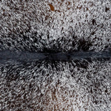 Brazilian Black Salt and Pepper Cowhide Rug Size 7'4" L x 6'0" W 3063