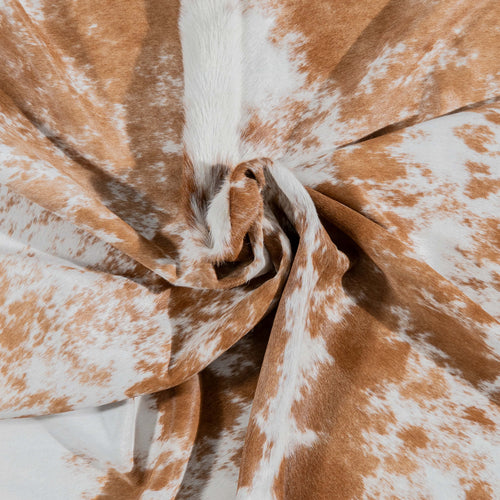 Brazilian Brown Salt and Pepper Cowhide Rug Size 7'11" L x 7'0" W 3074