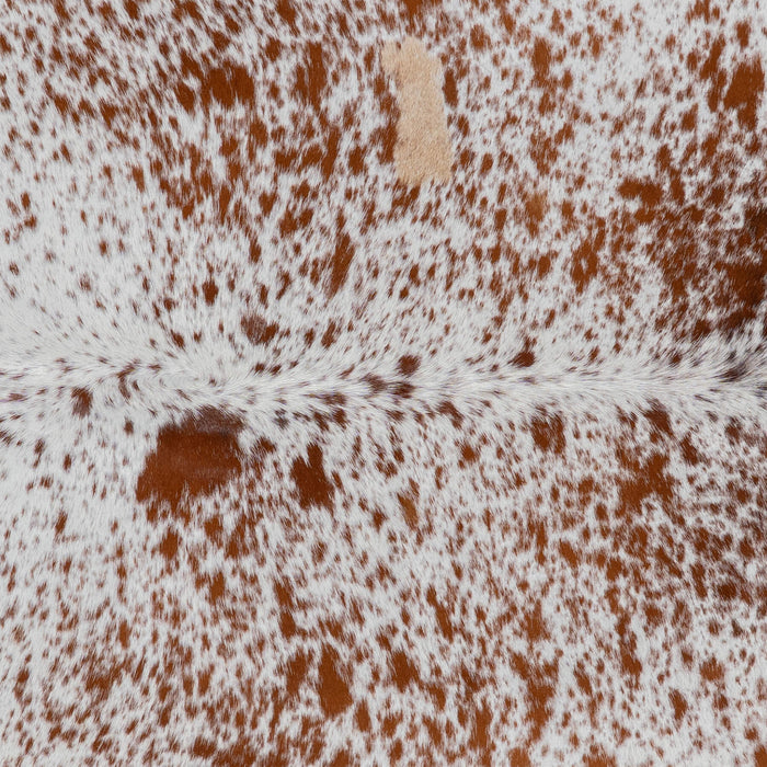 Brazilian Brown Salt and Pepper Cowhide Rug Size 7'1" L x 6'10" W 3084