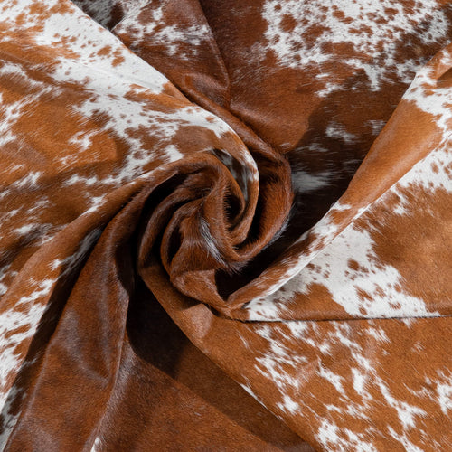 Brazilian Brown Salt and Pepper Cowhide Rug Size 8'7" L x 7'0" W 3093
