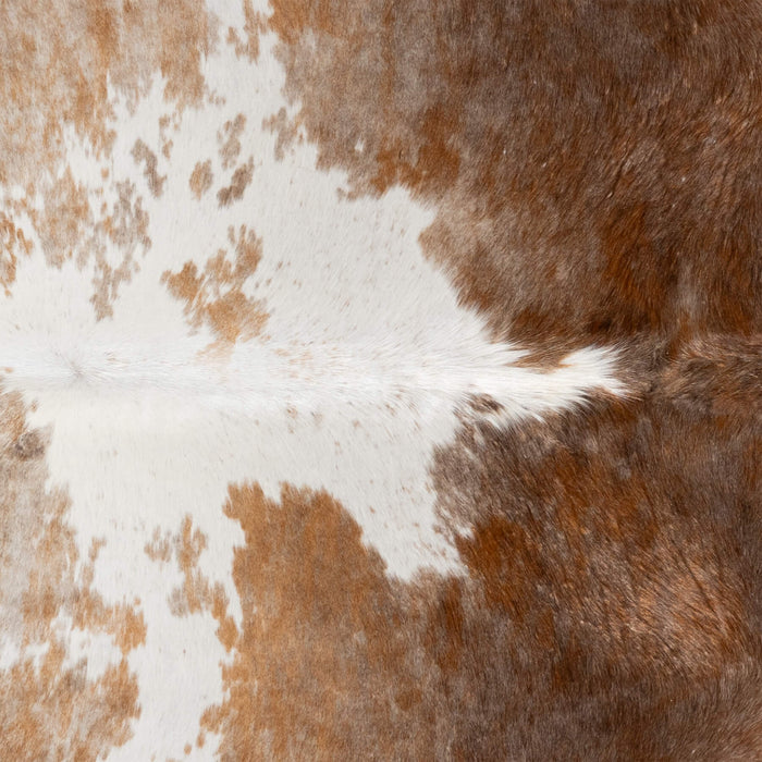 Brazilian Palomino and White Cowhide Rug Size 7'10" L x 6'9" W 3100
