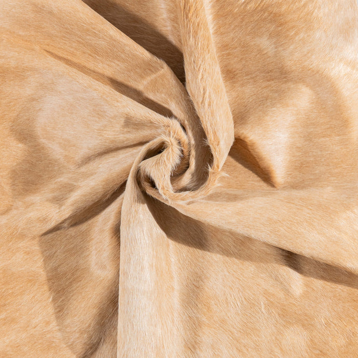 Brazilian Beige Cowhide Rug Size 7'8" L x 6'2" W 3106