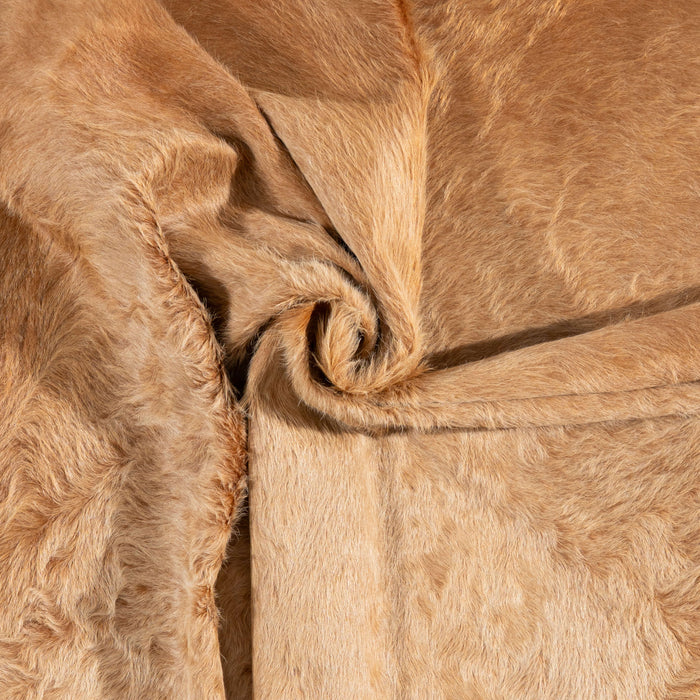 Brazilian Beige Cowhide Rug Size 7'10" L x 6'10" W 3115