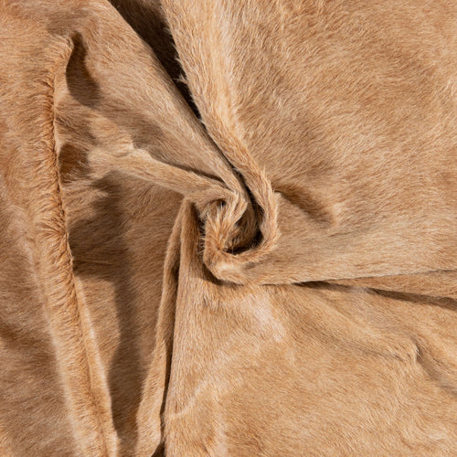 Brazilian Beige Cowhide Rug Size 7'11" L x 6'9" W 3116