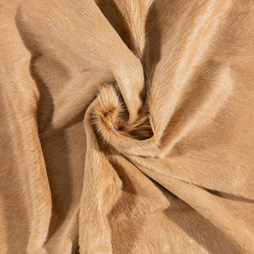 Brazilian Beige Cowhide Rug Size 7'10" L x 6'7" W 3117