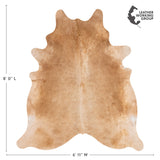 Brazilian Beige Cowhide Rug Size 8'0" L x 6'11" W 3120