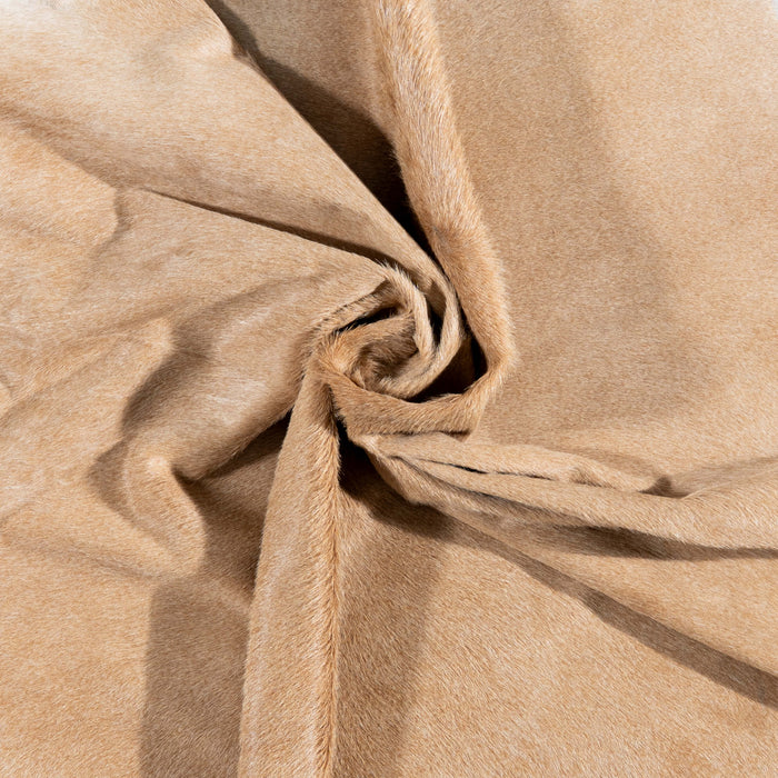 Brazilian Beige Cowhide Rug Size 7'4" L x 6'7" W 3122