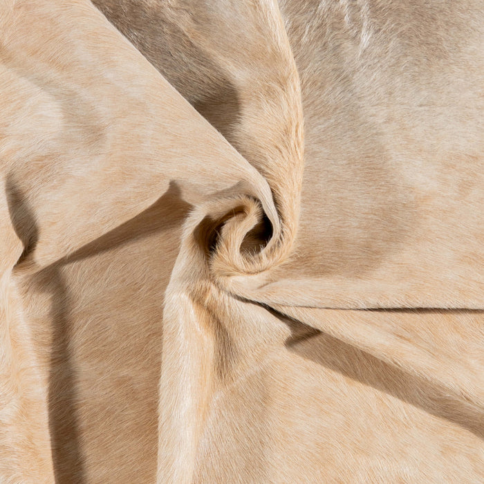 Brazilian Beige Cowhide Rug Size 7'9" L x 6'9" W 3125