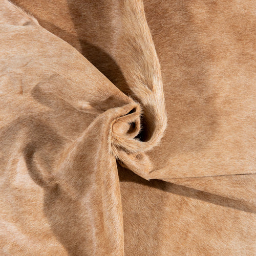 Brazilian Beige Cowhide Rug Size 7'9" L x 7'0" W 3126