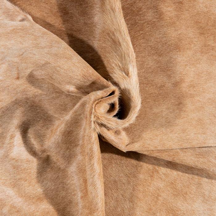 Brazilian Beige Cowhide Rug Size 7'9" L x 7'0" W 3126