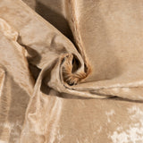 Brazilian Beige Cowhide Rug Size 7'11" L x 6'8" W 3134
