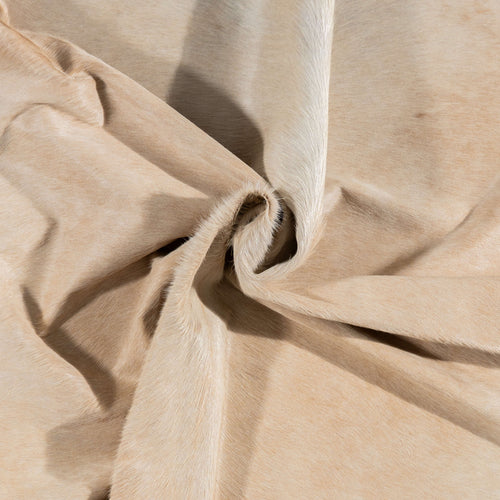 Brazilian Beige Cowhide Rug Size 8'2" L x 7'5" W 3139