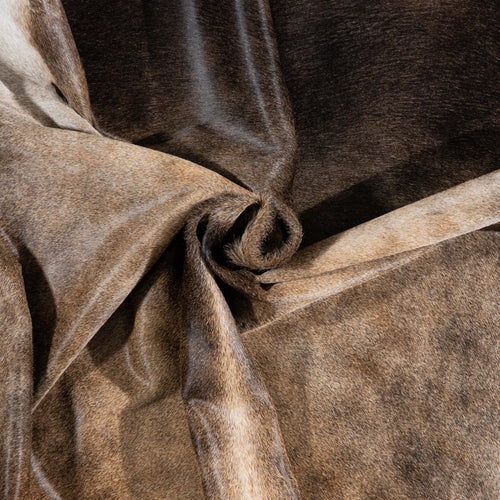 Brazilian Grey Palomino Cowhide Rug Size 7'7" L x 6'6" W 3159