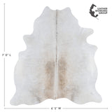 Brazilian Grey Cowhide Rug Size 7'0" L x 6'5" W 3164