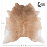Brazilian Grey Palomino Cowhide Rug Size 6'10" L x 6'11" W 3170