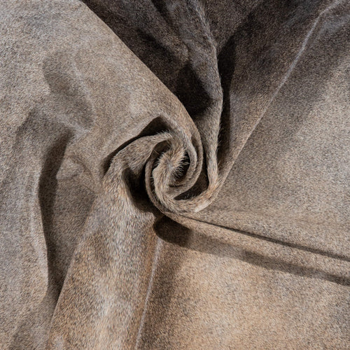 Brazilian Grey Palomino Cowhide Rug Size 7'7" L x 6'11" W 3177