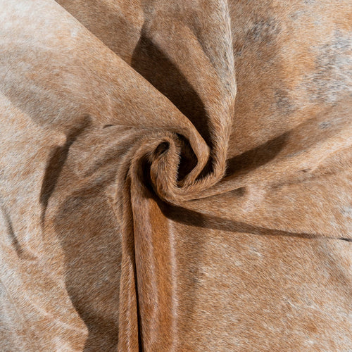 Brazilian Grey Palomino Cowhide Rug Size 7'6" L x 6'7" W 3178