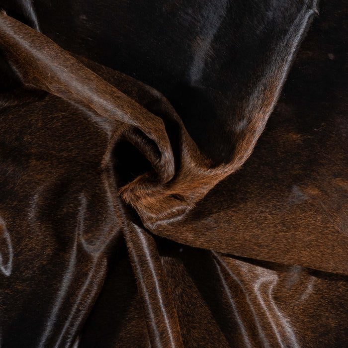 Brazilian Mahogany Cowhide Rug Size 7'7" L x 7'0" W 3188