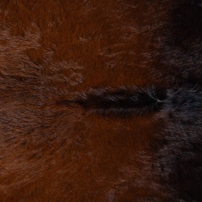 Brazilian Mahogany Cowhide Rug Size 7'10" L x 7'2" W 3189