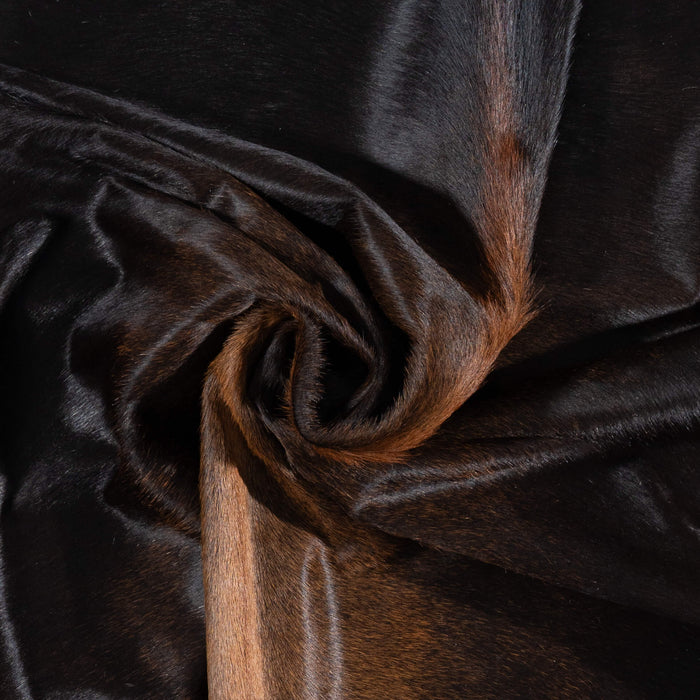 Brazilian Mahogany Cowhide Rug Size 7'5" L x 6'10" W 3199