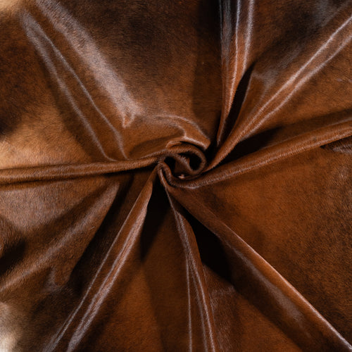 Brazilian Mahogany Cowhide Rug Size 7'9" L x 7'3" W 6132