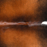 Brazilian Mahogany Cowhide Rug Size 6'9" L x 7'3" W 3204