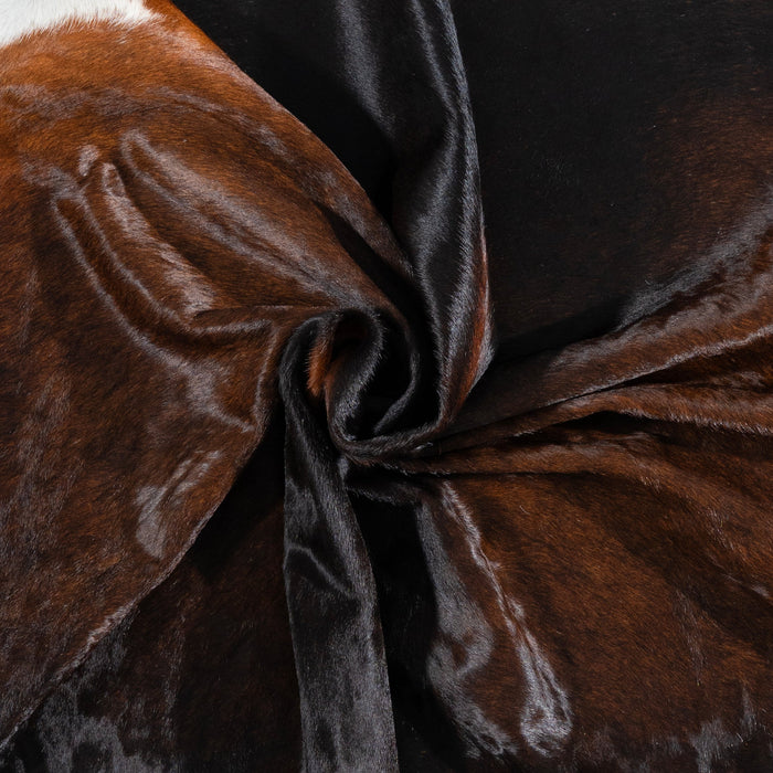 Brazilian Mahogany Cowhide Rug Size 7'6" L x 6'6" W 3208