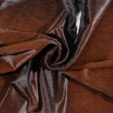 Brazilian Mahogany Cowhide Rug Size 7'1" L x 7'4" W 3209