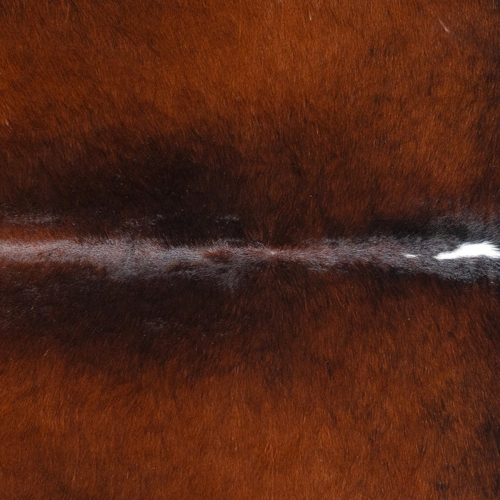 Brazilian Mahogany Cowhide Rug Size 7'1" L x 7'4" W 3209