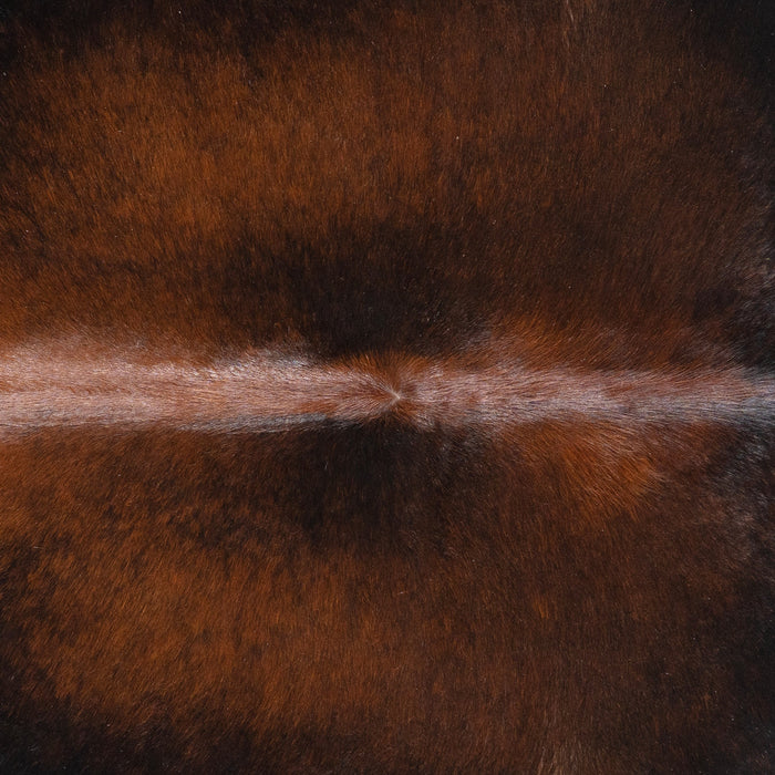 Brazilian Mahogany Cowhide Rug Size 6'6" L x 5'10" W 3221