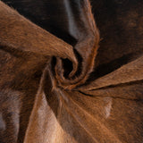 Brazilian Mahogany Cowhide Rug Size 6'10" L x 6'4" W 3222