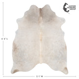 Brazilian Grey Cowhide Rug Size 6'6" L x 5'1" W 3235