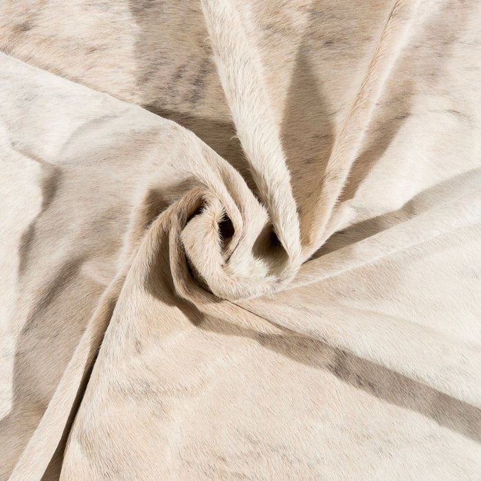 Brazilian Light Grey Brindle Cowhide Rug Size 7'2" L x 6'7" W 3238