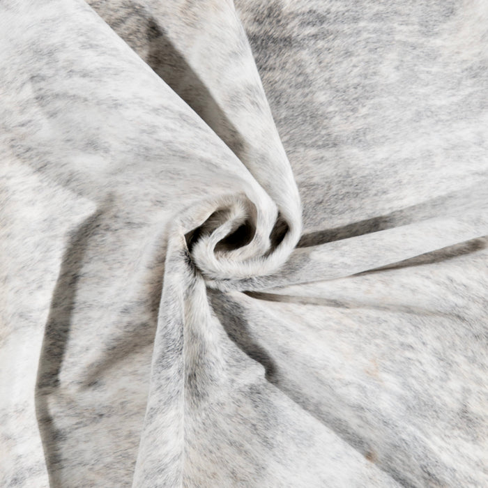 Brazilian Light Grey Brindle Cowhide Rug Size 7'6" L x 6'5" W 3241