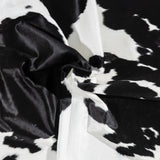 Brazilian Black and White Cowhide Rug Size 8'5" L x 7'3" W 3242