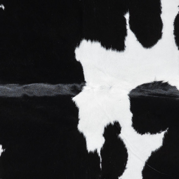Brazilian Black and White Cowhide Rug Size 7'11" L x 6'9" W 3247